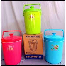 Jual Rice Bucket 12 Liter Kimplast Tempat Nasi Tempat Es Tebel Tahan ...