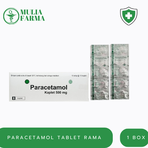 Jual PARACETAMOL TABLET RAMA 1 BOX | Shopee Indonesia
