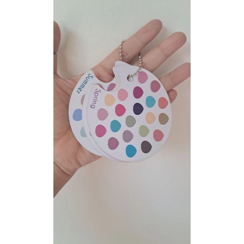 Jual Panduan Warna Personal Color Keychain 20 Warna | 4 LEMBAR KERTAS 4 ...