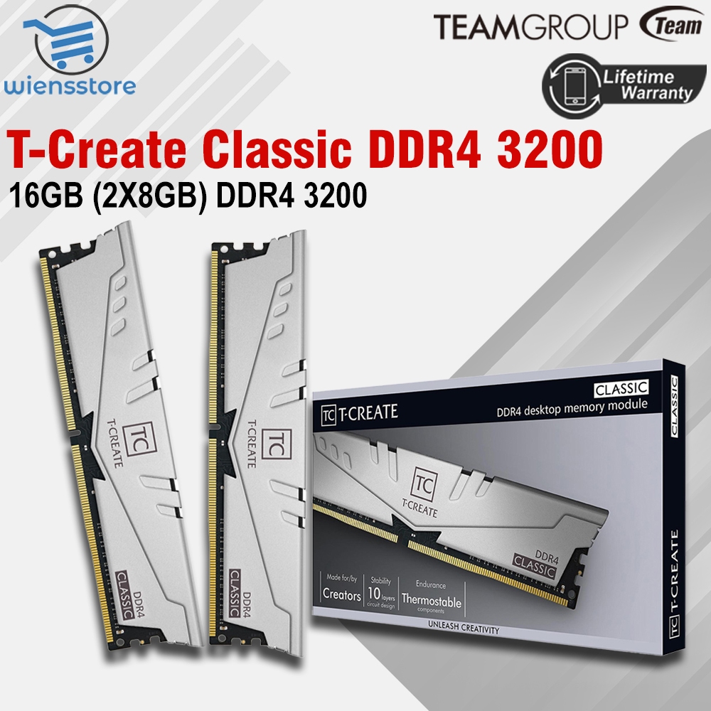 Jual Team T-Create Classic 16GB (2x8GB) Kitt DDR4 PC 3200 Mhz Ram