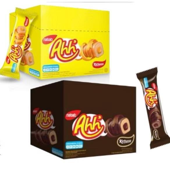 Jual Cemilan Snack Keju Dan Cokelat - 1box RICHEESE Nabati AHH 5gr Isi ...