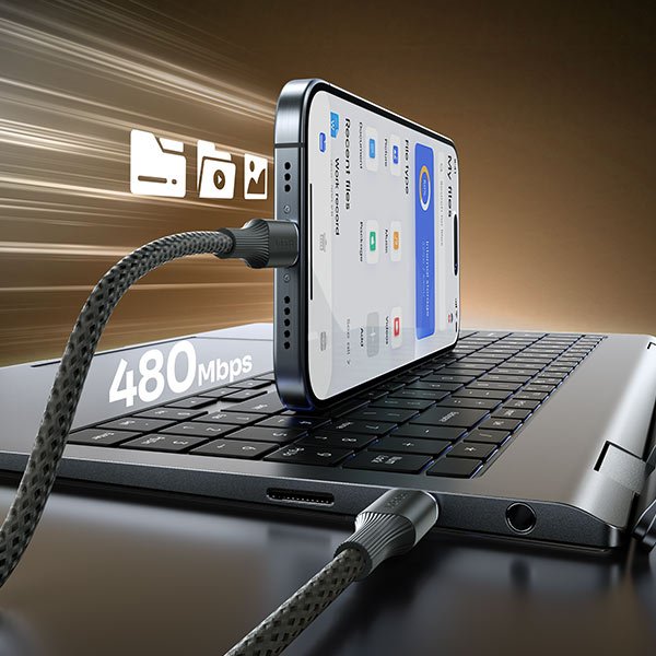 Jual Robot RNCC100 1M / RNCC200 2M USB-C to USB-C Braided Kabel Data ...