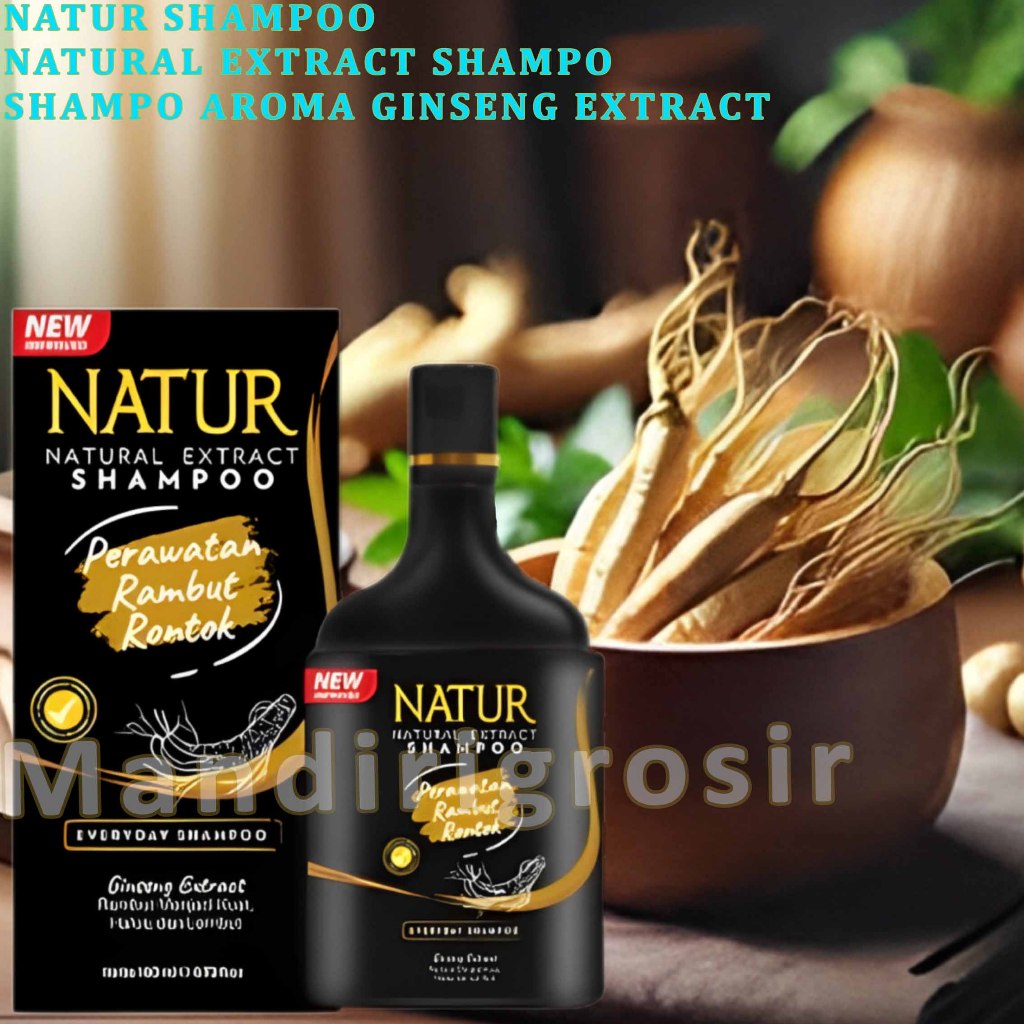 Natural Extract Shampoo * Natur Shampoo * Shampo Aroma Ginseng * 140ml