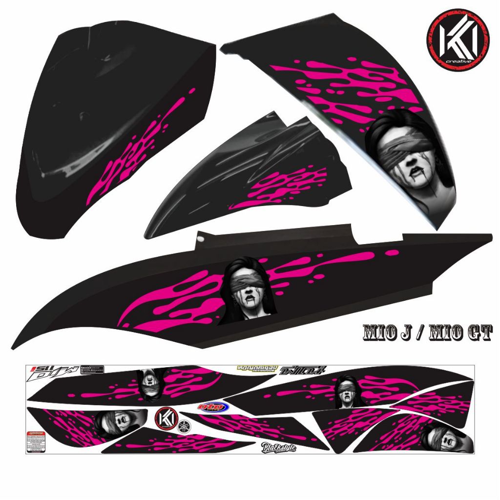 Jual STICKER STRIPING MOTOR MIO J/MIO GT NEW VARIASI SIMPEL DAN ELEGAN ...