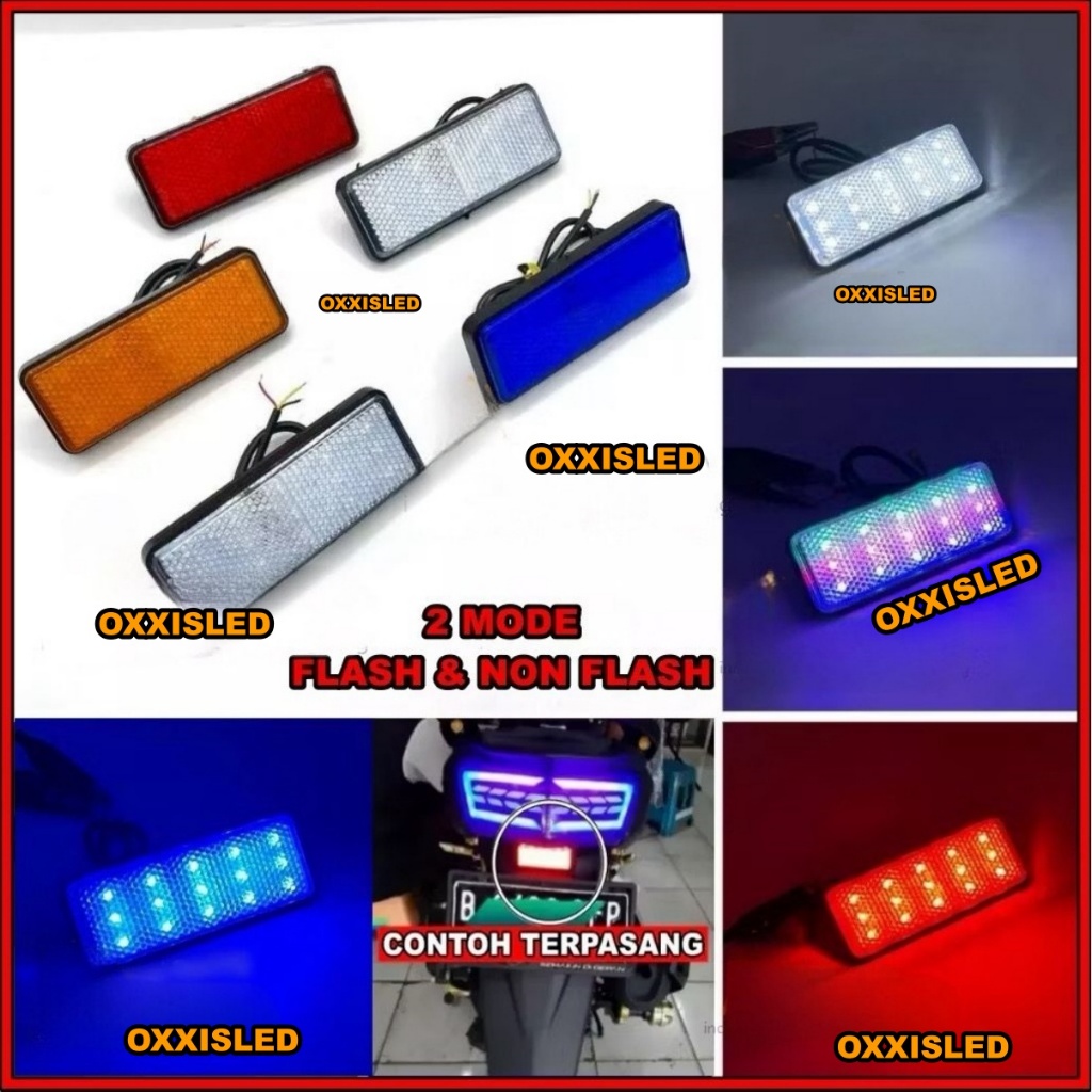Lampu Led Mata Kucing Belakang Bohlam stop Kedip dan Standby Tambahan variasi Motor Nmax Aerox Vario Beat Mio Rx King Dan lainnya