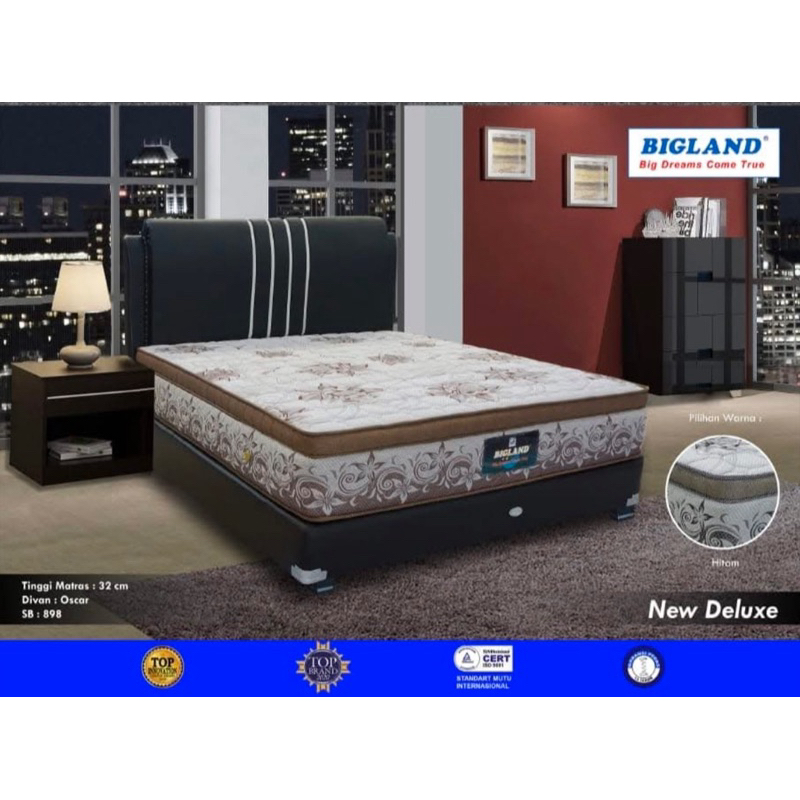 Jual Springbed Bigland New Deluxe 180 / 200 / 160 / 120 / 100 | Shopee ...