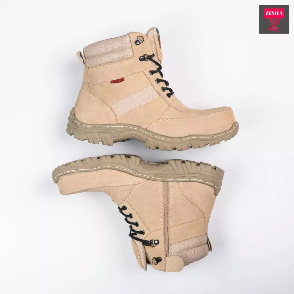 Zenifa Sepatu Safety Boots PDL Cream Slide 3