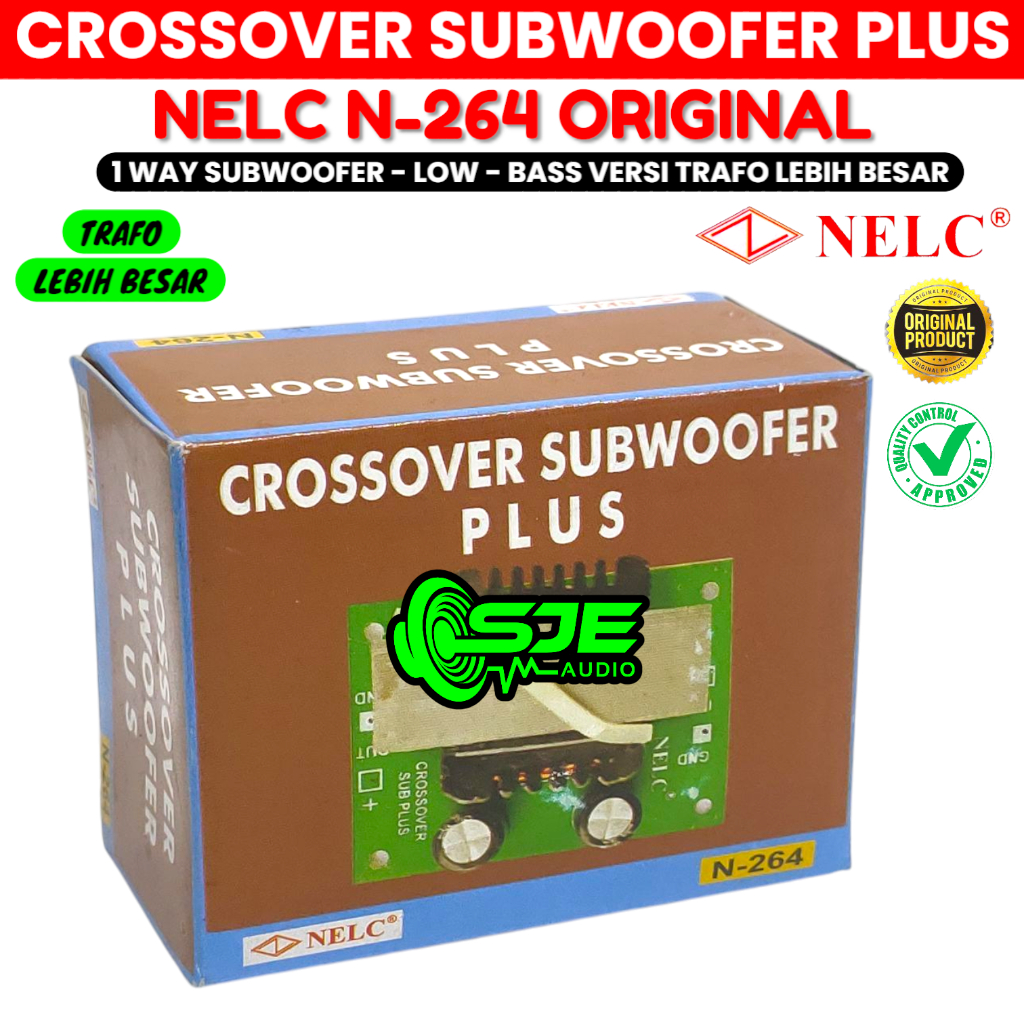 Jual CROSSOVER SUBWOOFER PLUS 1 WAY N264 NELC CROSOVER SUB SUBWOFER LOW ...