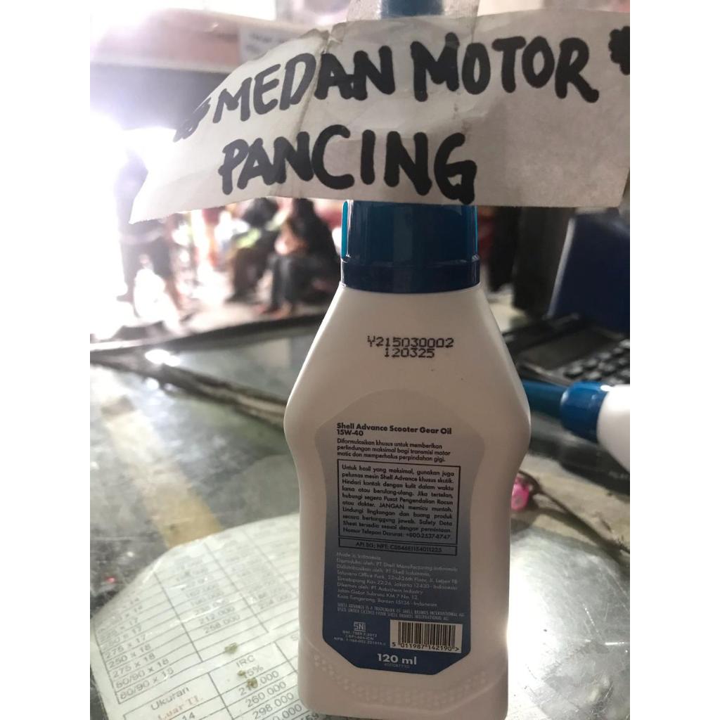 Jual OIL Shell gerdang Scooter Gear 15W40 120ML(kemasan Baru) | Shopee ...