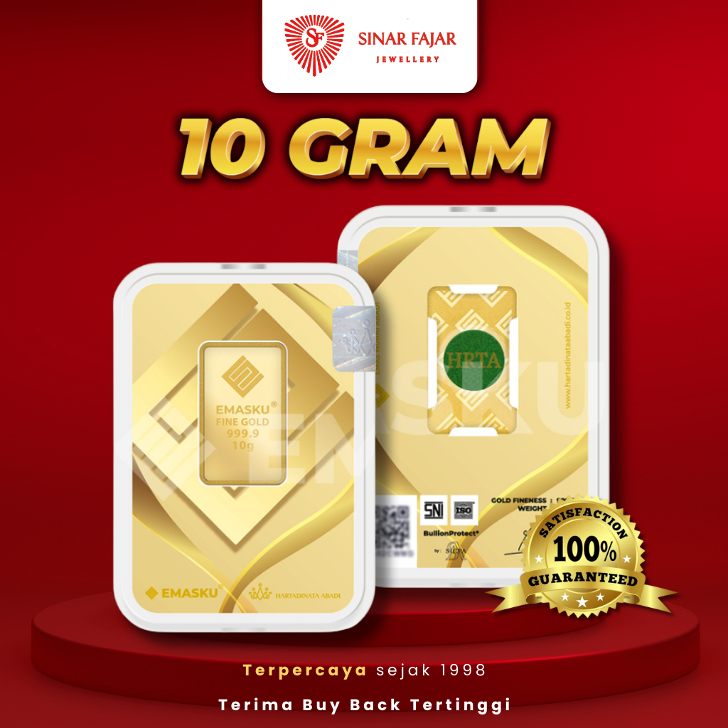 Jual LOGAM MULIA EMASKU 10 GRAM KEMASAN TERBARU KADAR 99.99% | Shopee ...