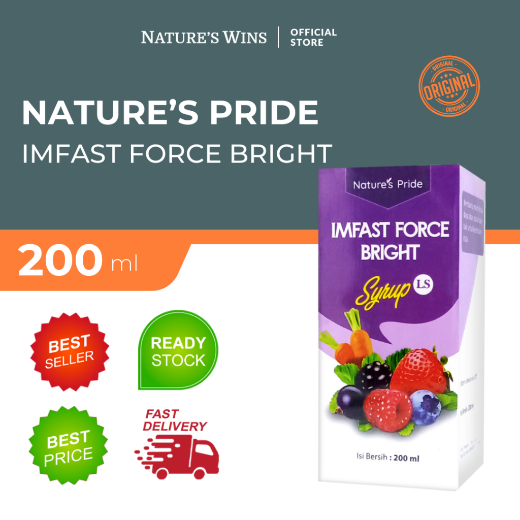 Jual NATURE'S PRIDE IMFAST FORCE BRIGHT SYRUP LS ISI 200 ML | Shopee ...