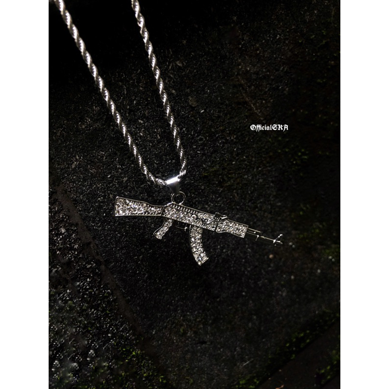 Jual AK'47 CHAIN SILVER EDITION NECKLACE | Shopee Indonesia