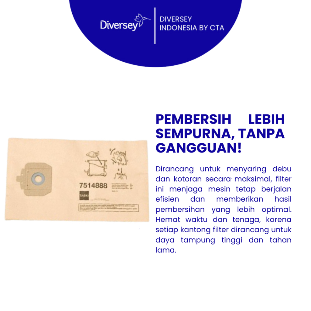 Jual Diversey Taski Filter Paperbags 15 Vacuum Cleaner | Shopee Indonesia