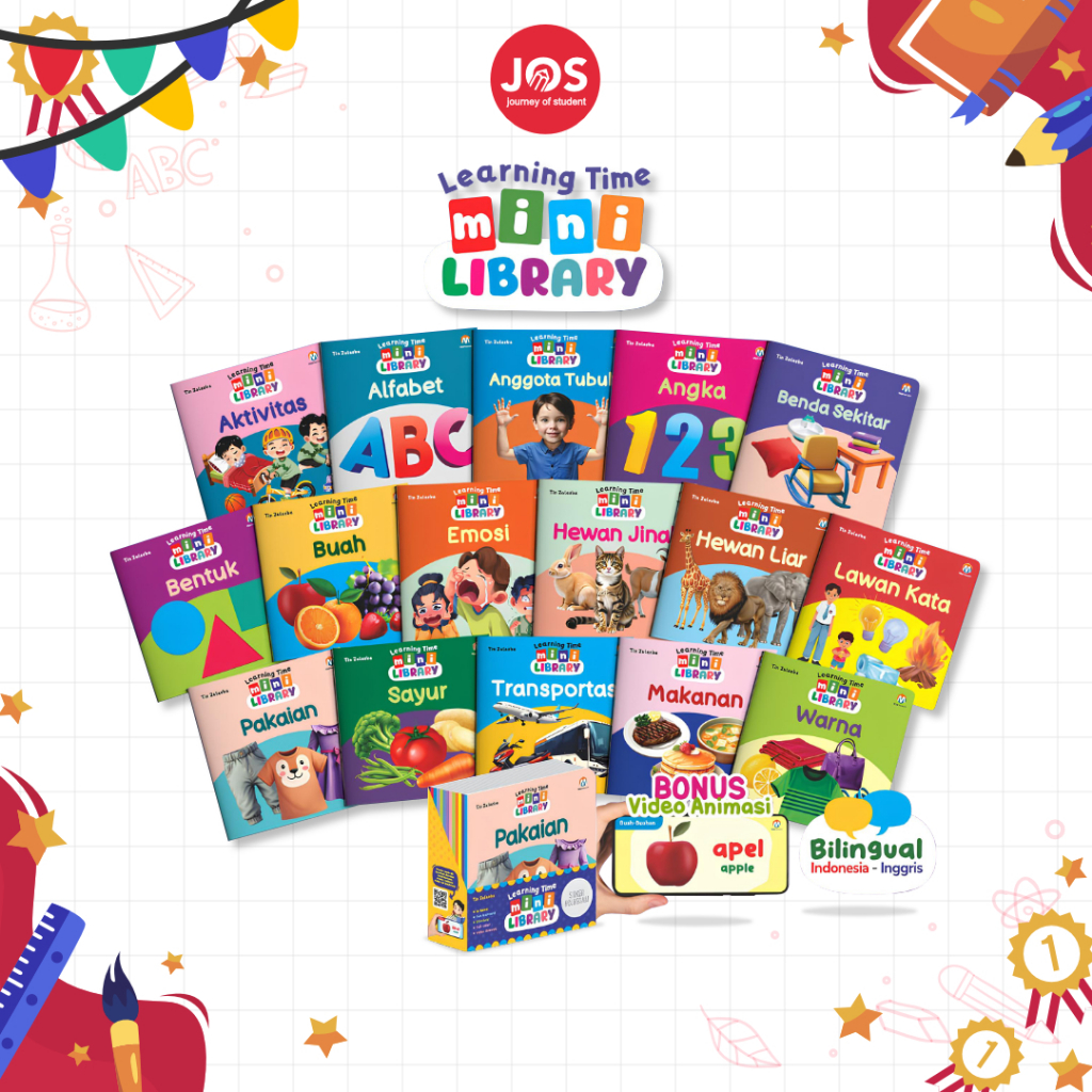 Jual Learning Time : Mini Library - Buku Anak Belajar Kosa Kata ...