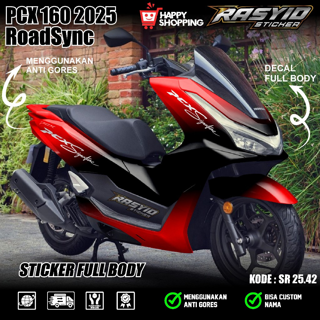 Jual COD Sticker Decal Full Body Honda PCX 160 Cbs Abs RoadSync 2025 ...