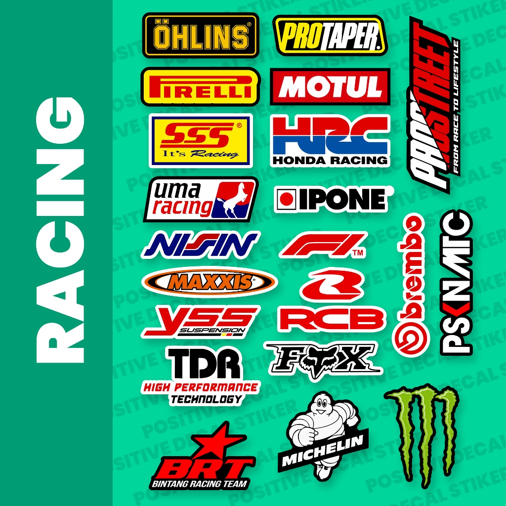 Jual Stiker pack racing sudah terpotong dan laminasi bahan vynil dan ...