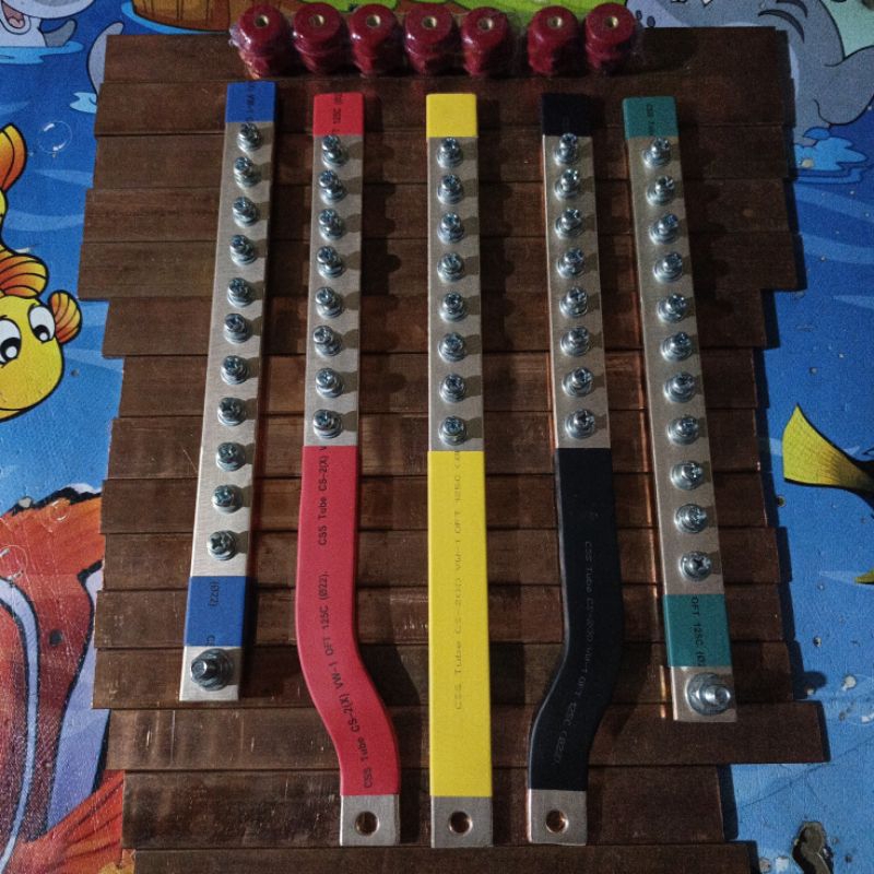 Jual BUSBAR 5×25 RSTN + GROUND PANJANG 35CM UNTUK MCCB 250A | Shopee ...