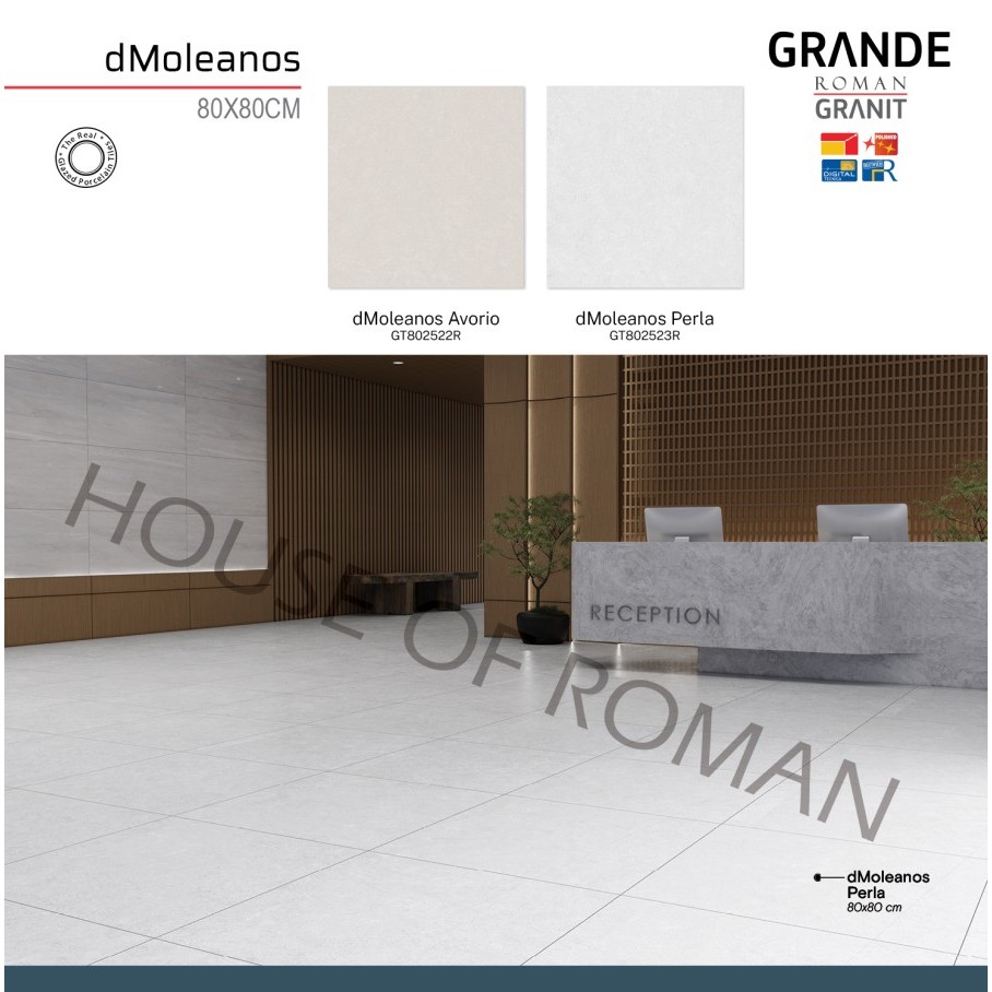 Jual ROMAN GRANIT GRANDE dMoleanos Perla 80x80 GT802523R ROMAN GRANIT ...