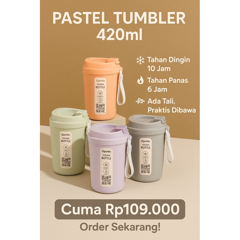 Jual GELAS KOPI / BOTOL TERMOS STAINLESS / COFFEE TUMBLER / TAHAN PANAS ...