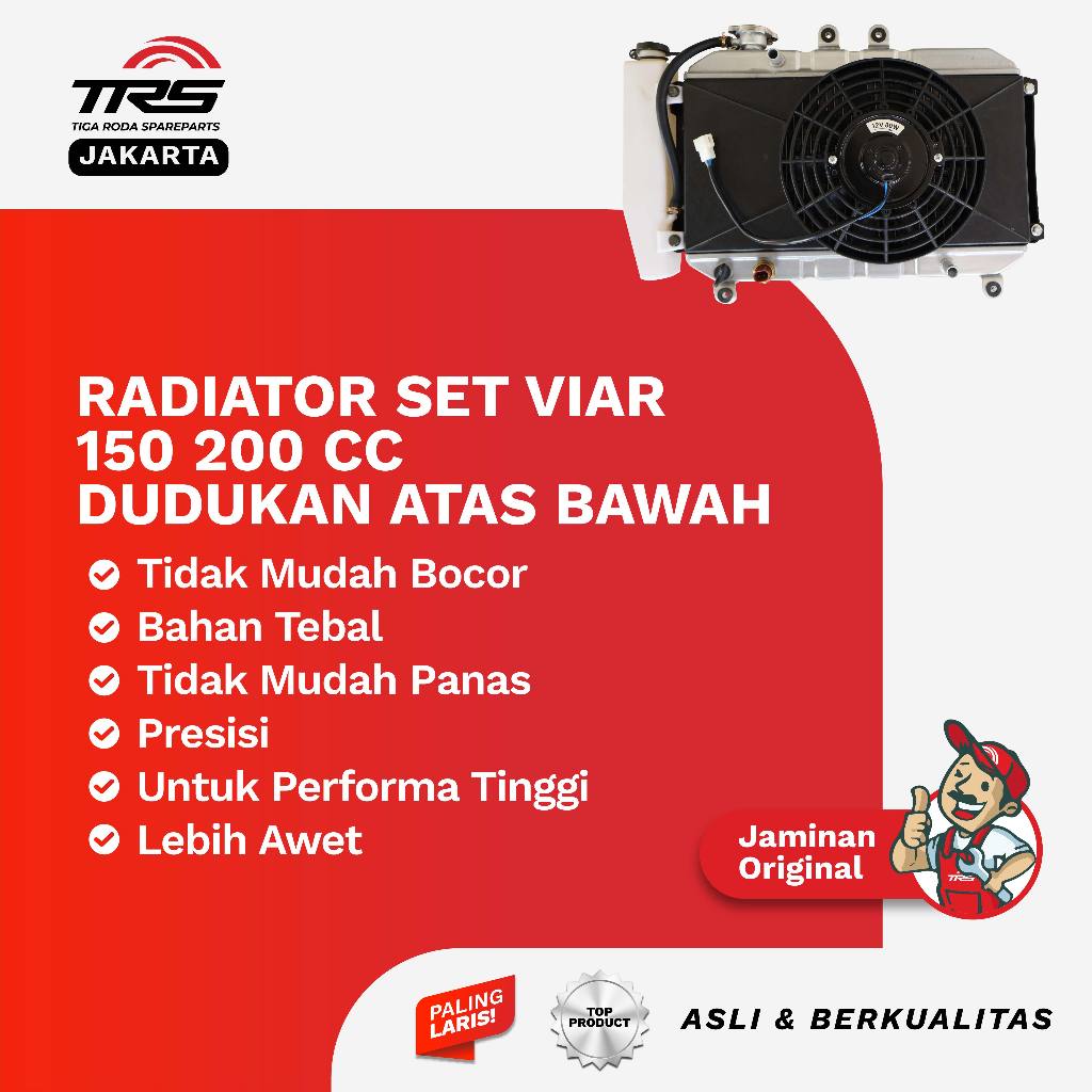 Jual TRS Radiator Set Motor Roda Tiga Viar 150cc 200cc Dudukan Atas ...