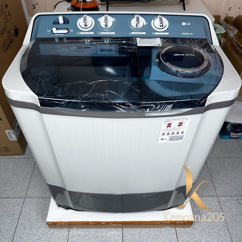 Jual Mesin Cuci LG 2 tabung 9 kg 9kg P9050RT P 9050 R / RTB Twin Tub ...
