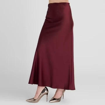 Rok Satin Silk Premium Satin Skirt Midi Panjang Rok Kerja Kuliah Wanita Korean Style Basic