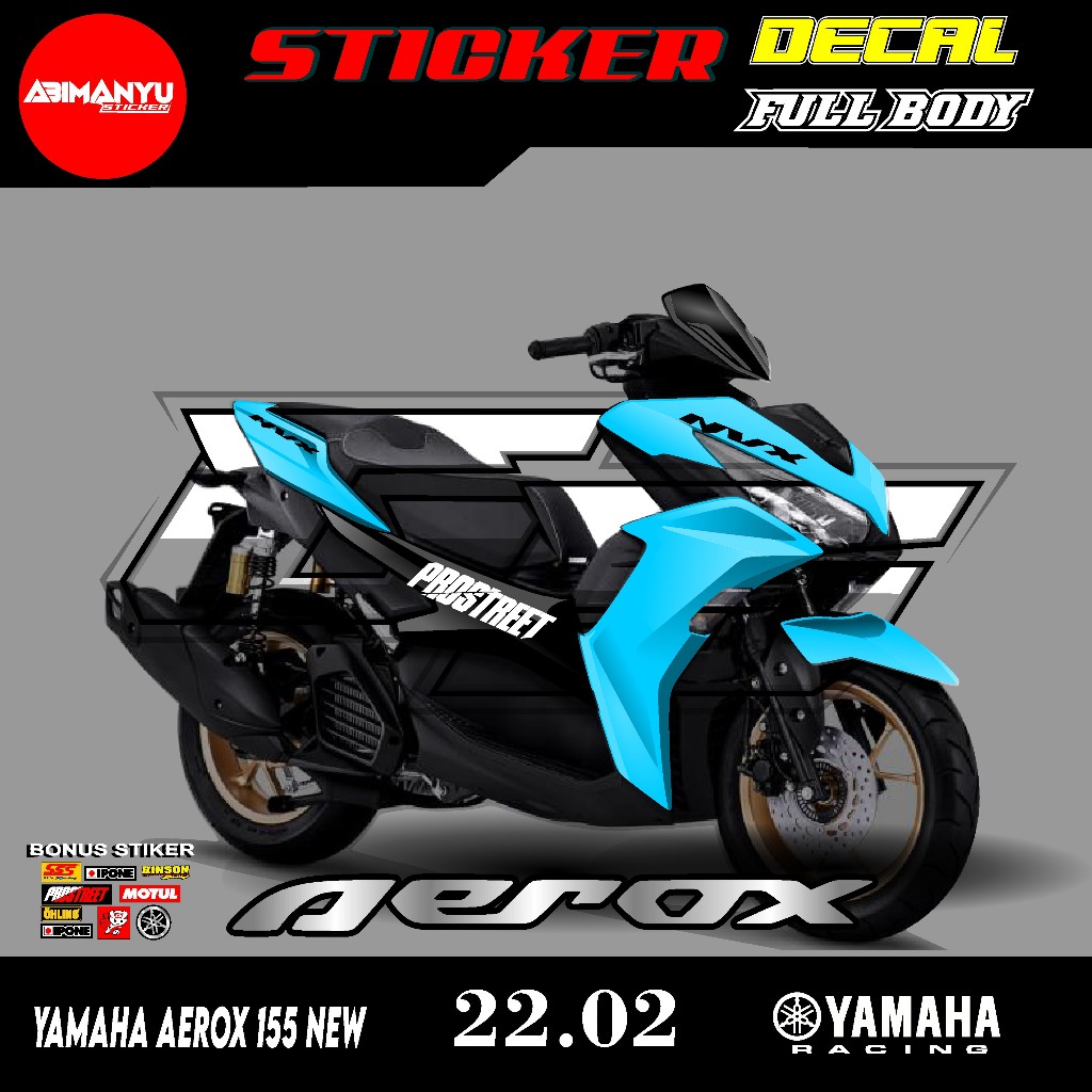 Jual STICKER DECAL FULL BODY MOTOR RBT AEROX 155/RBT BEBEK MODIF ...