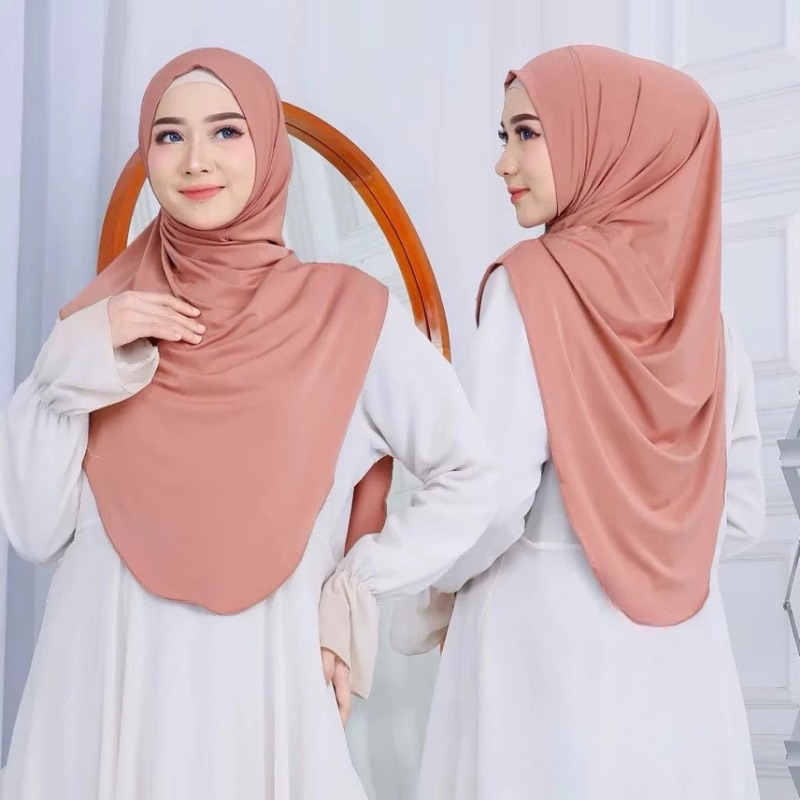 JISOO Jilbab Instan Pinguin / Hijab Instan Non Ped / Jilbab Malay