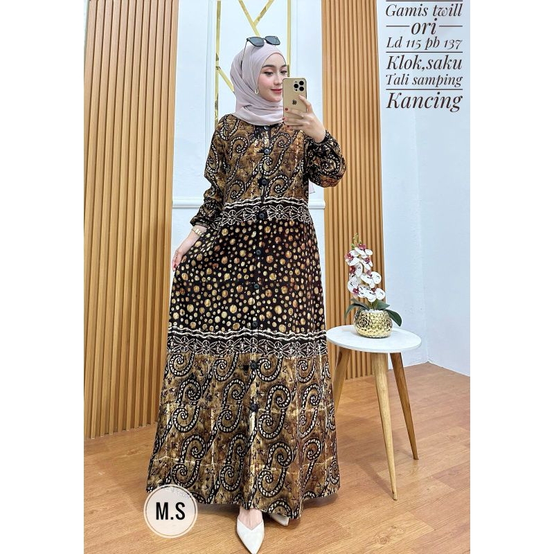 Gamis Twill Ori Gamis Twill Cap Shopee 4