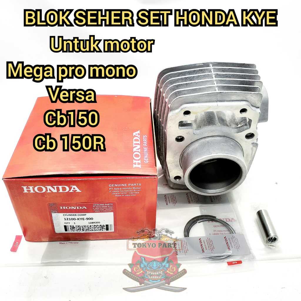 Jual BLOK SEHER SET HONDA KYE MEGA PRO MONO, VERSA, CB 150, CBR 150R ...
