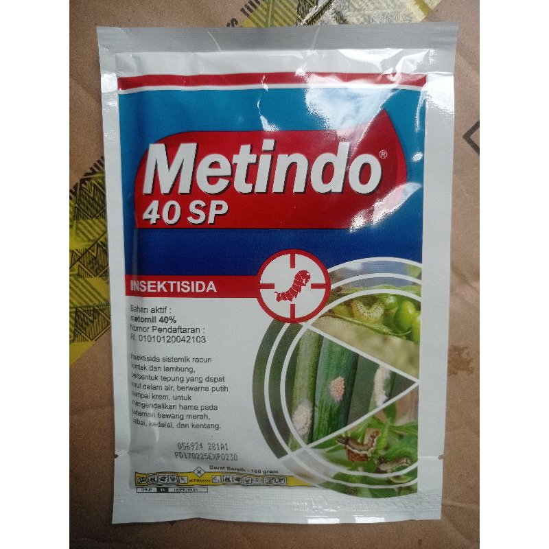 Jual INSEKTISIDA METINDO 40 SP (METOMIL 40%) ISI 100 GRAM | Shopee ...