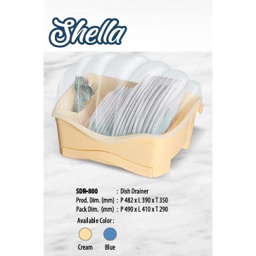 Jual Rak Piring Plastik Premium Food Grade Dish Rack Shella SDR-800 ...