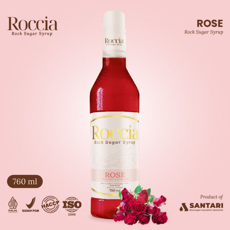 Jual Roccia Rock Sugar Syrup Rose - Syrup Gula Batu Rasa Mawar 760ml ...