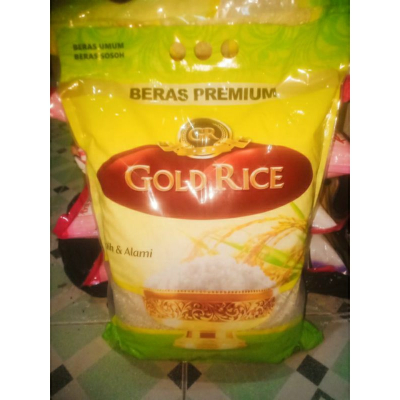 Jual Beras Gold Rice 5kg | Shopee Indonesia