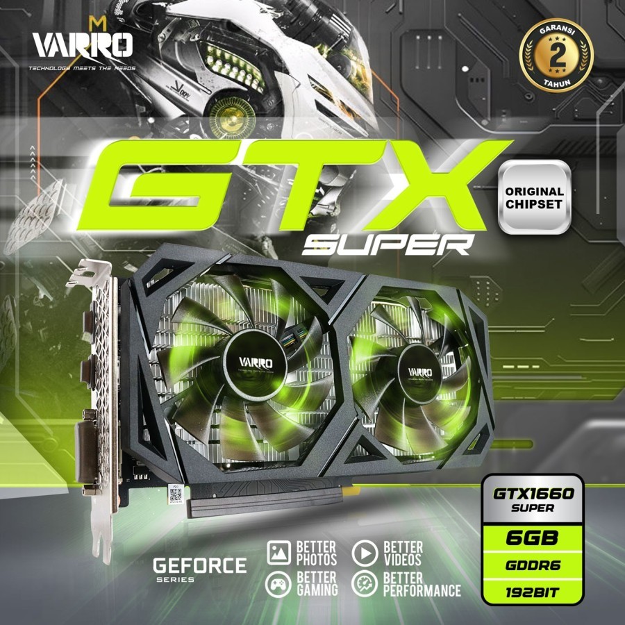 Jual Vga Card Varro Gtx1660 GTX 1660 Super Ddr6 6gb 192 Bit | Shopee ...