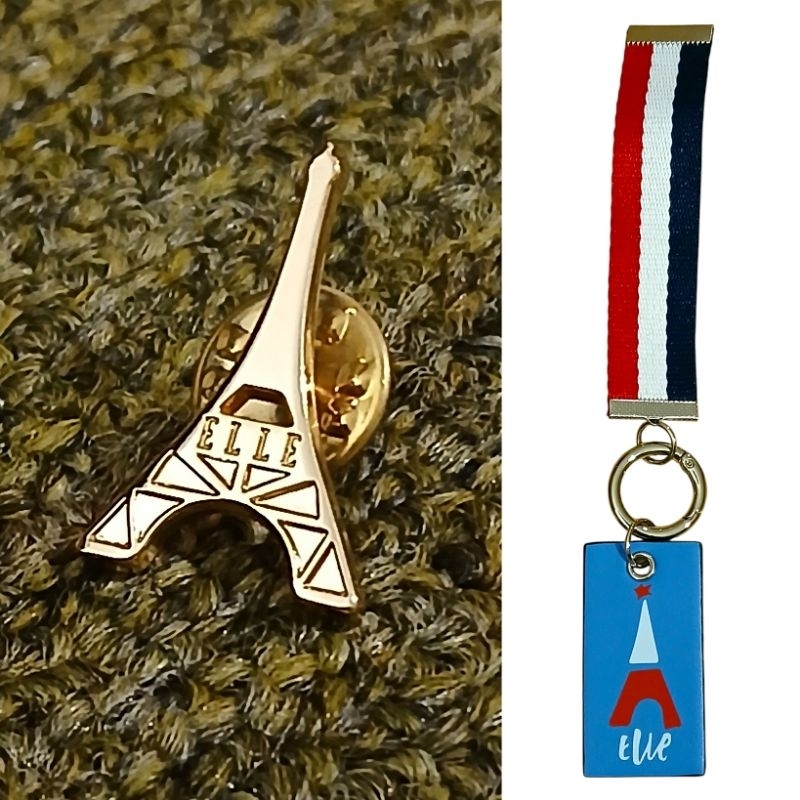 Jual ELLE 2 IN 1 PIN BROSS + KEYCHAIN TB ORIGINAL BRANDED LIMITED ...