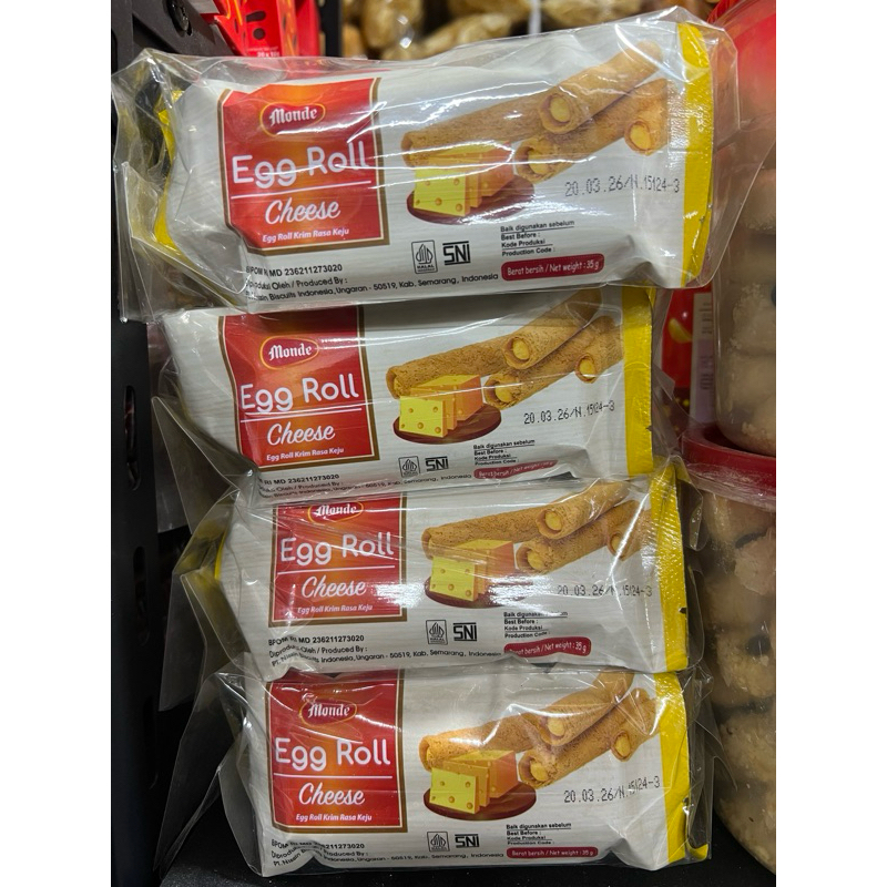Jual Monde Egg Roll Cheese isi 10 pcs | Shopee Indonesia