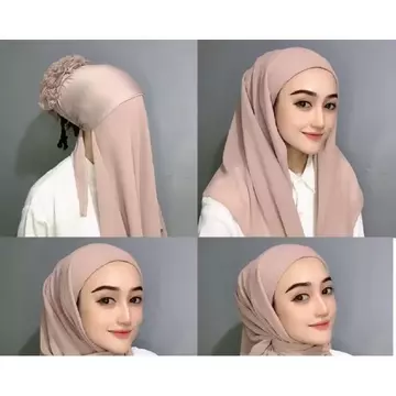 Hijab SegiEmpat Inner Turki Cepol 2 Layer Syari Hijab SegiEmpat Inner Turki