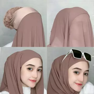Hijab SegiEmpat Inner Turki Cepol 2 Layer Syari Hijab SegiEmpat Inner Turki