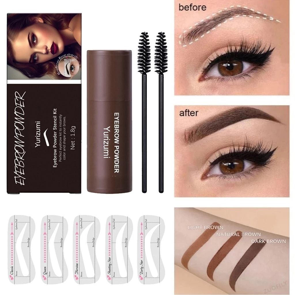 Eyebrow Powder Cetakan Alis Instan Eyebrow Stamp Alis Stempel Alis Waterproof GRATIS Cetakan Alis | AutoStock