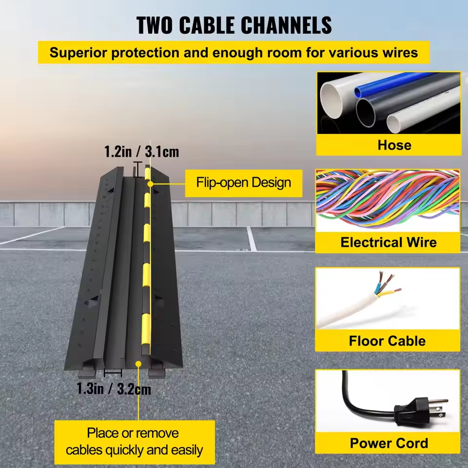 Jual Speedhump Cable Protector 1-3 Line Cable Ramp Protector Pelindung ...