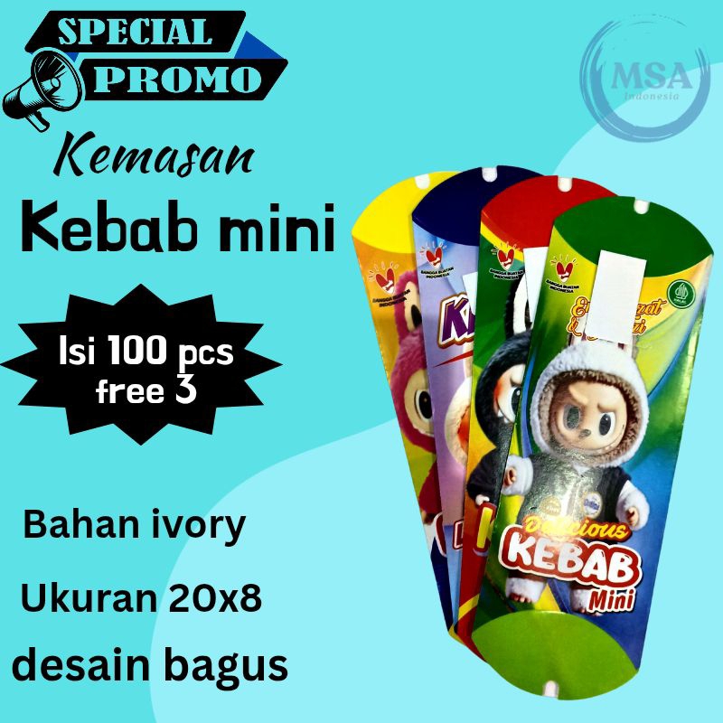 Jual bungkus kebab mini ,bungkus ivory,kemasan kebab terbaru,wadah ...