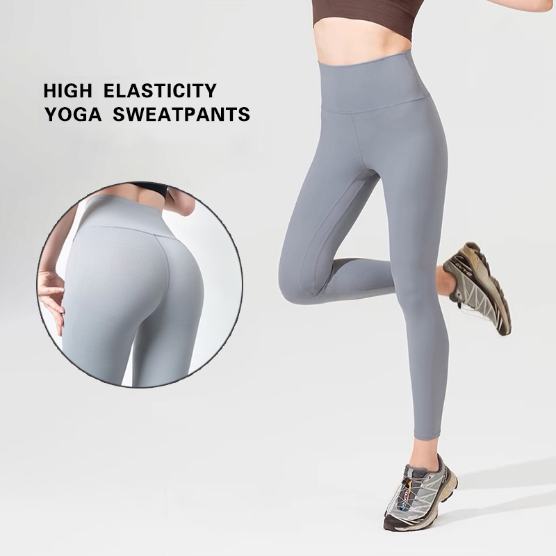 YOBAO Celana Legging Olahraga Wanita Celana Yoga Highwaist Running Gym