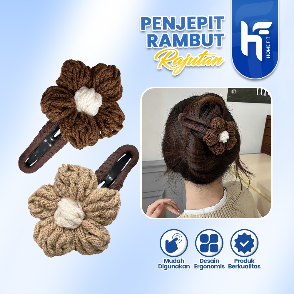 Jual Jepit Rambut Wanita Hair Clip Crochet Rajut Handmade Aksesoris ...