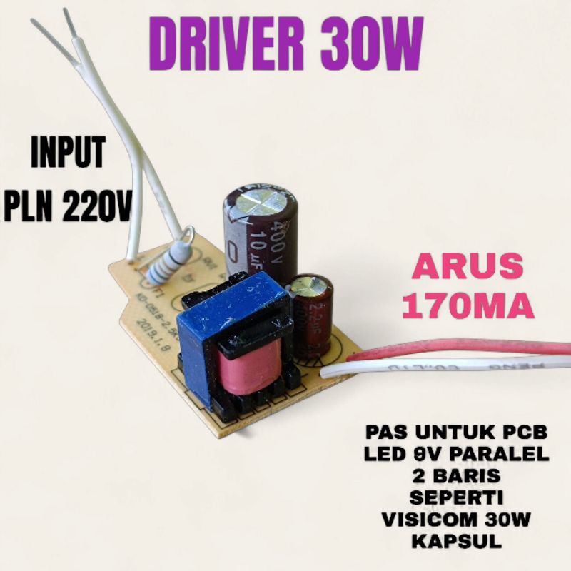 Jual DRIVER 30W 170MA 10UF | Shopee Indonesia