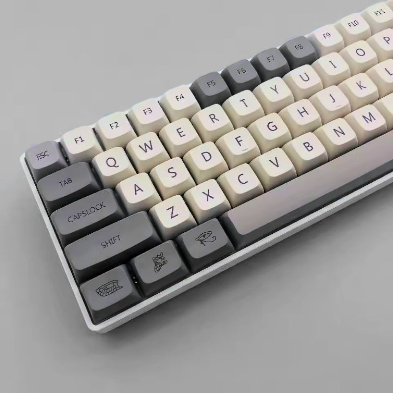 Jual KEYCAPS ROCKET RETRO GREY XDA PROFILE SUBLIM MECHANICAL KEYBOARD ...