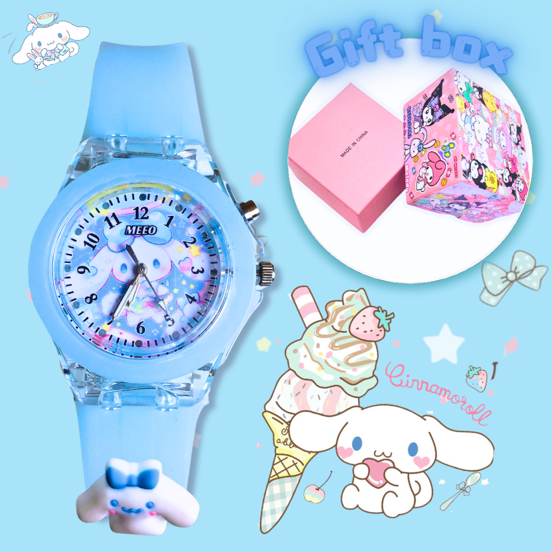 Jam tangan anak perempuan with Cartoon box unicorn Watch jam tangan anak  LED Light Kids Watches for Boys Girls Students Digital Watch Colorful Flash 