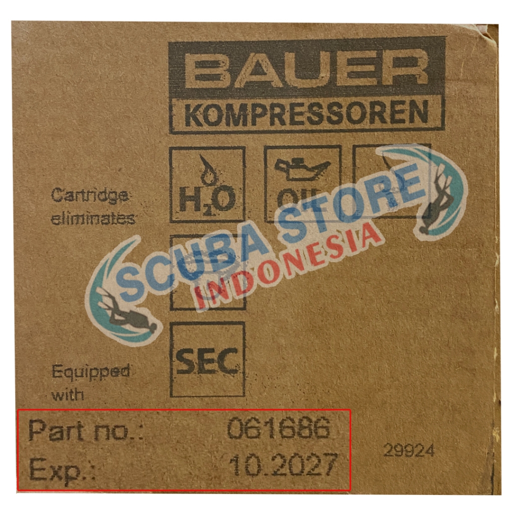 Jual 061686 Filter Cartridge Bauer P40 / P41 Electric Securus Spare ...