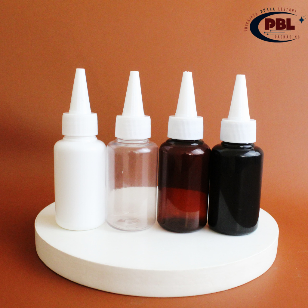 Jual Botol Tinta Kerucut 60ml Tubular / Botol Tetes 60ml / Botol Toner ...