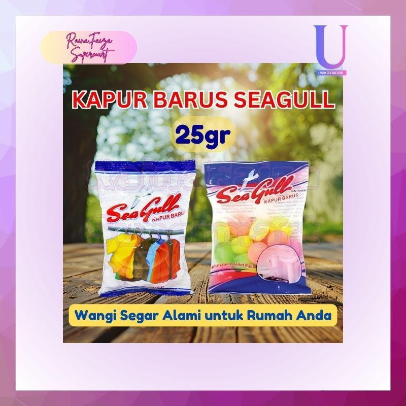 Jual Kapur Barus Ekonomis Seagull 25 Gram Warna Random [] SATUAN ...